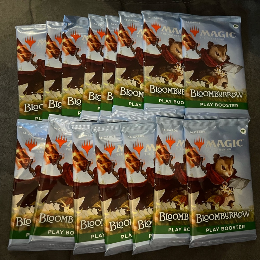 15 booster Packs of Magic The Gathering Bloomburrow series cards - NWT